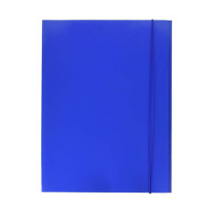 Esselte-Cartella-a-3-Lembi-Realizzata-in-Cartoncino-da-550-gr-con-Elastico-Colore-Blu-confezione-da-5