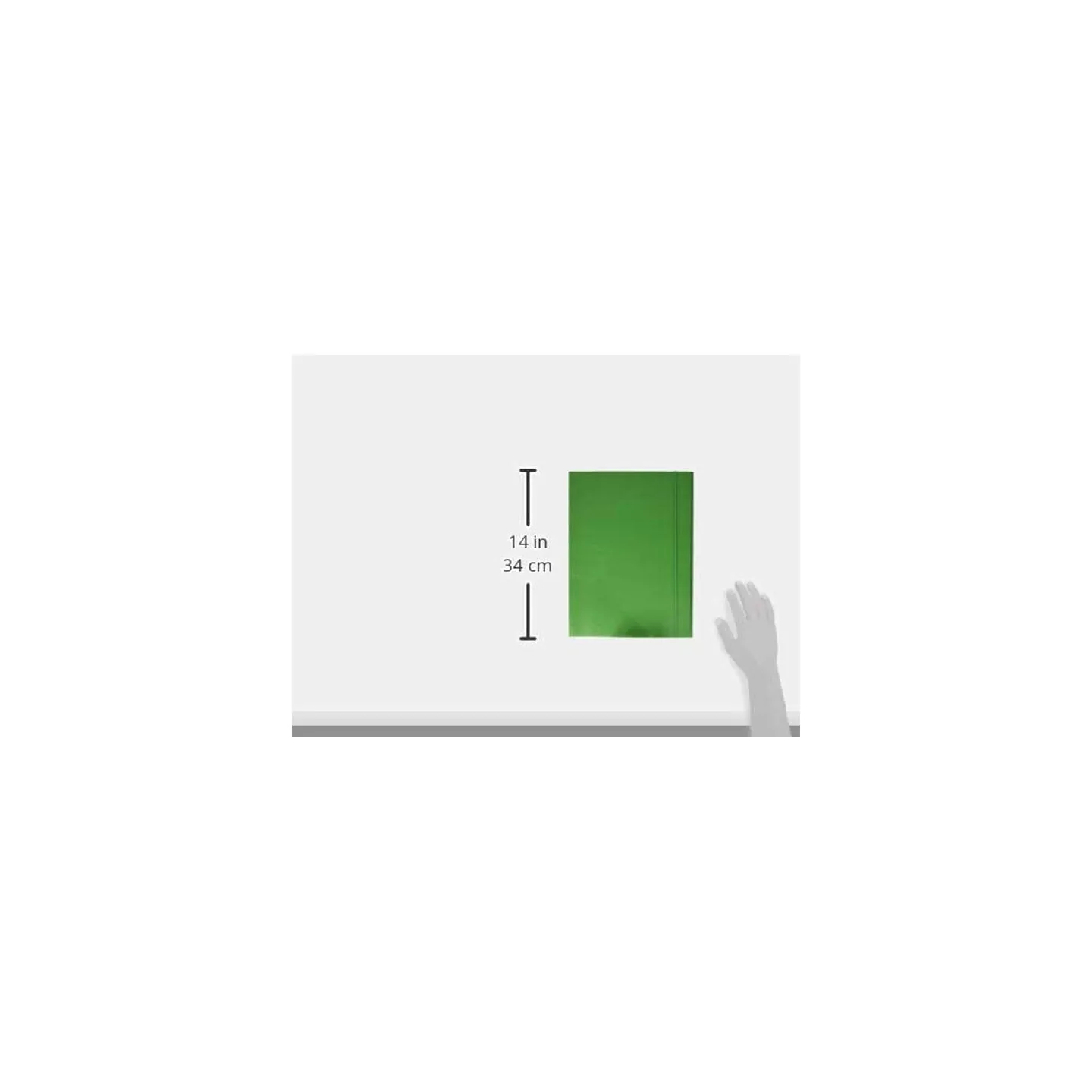 Esselte-Cartella-a-3-Lembi-Realizzata-in-Cartoncino-da-550-gr-con-Elastico-Colore-Verde-confezione-da-5