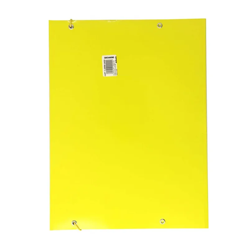 Esselte-Cartella-a-3-Lembi-Realizzata-in-Cartoncino-da-550-gr-con-Elastico-Colore-Giallo-confezione-da-5