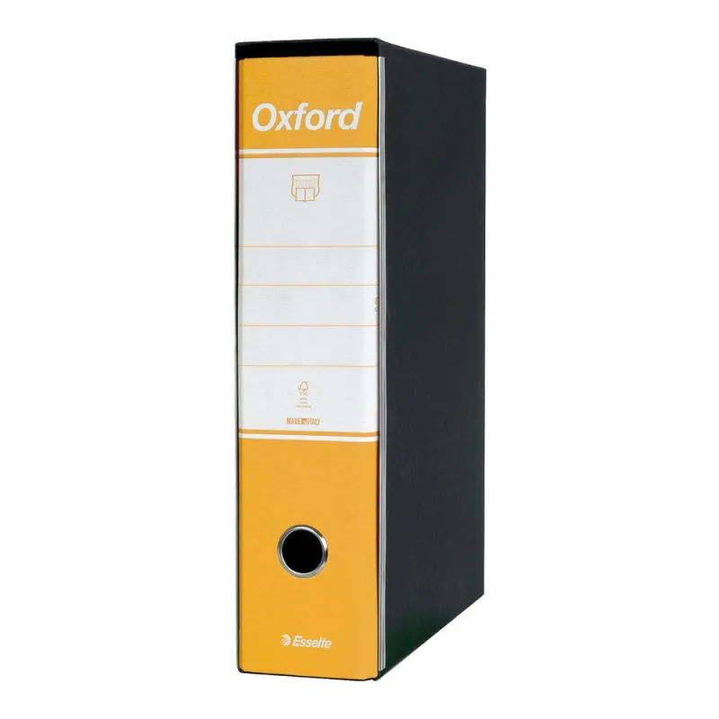 Esselte-Oxford-Registratore-Archivio-Dorso-8-cm-Colore-Giallo-Confezione-da-6