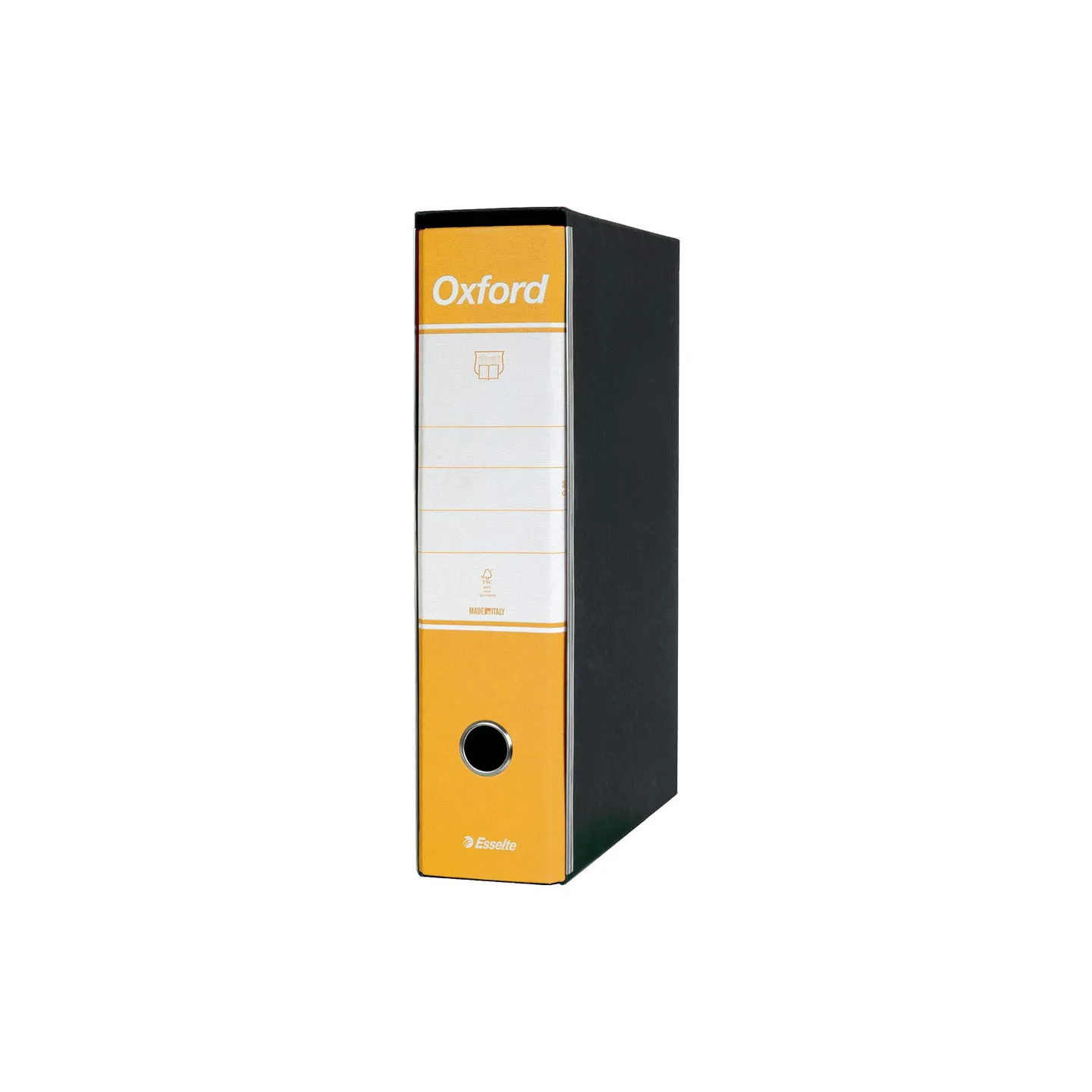 Esselte-Oxford-Registratore-Archivio-Dorso-8-cm-Colore-Giallo-Confezione-da-6