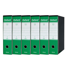 Esselte-Oxford-Registratore-Archivio-Dorso-8-cm-Colore-Verde-confezione-da-6