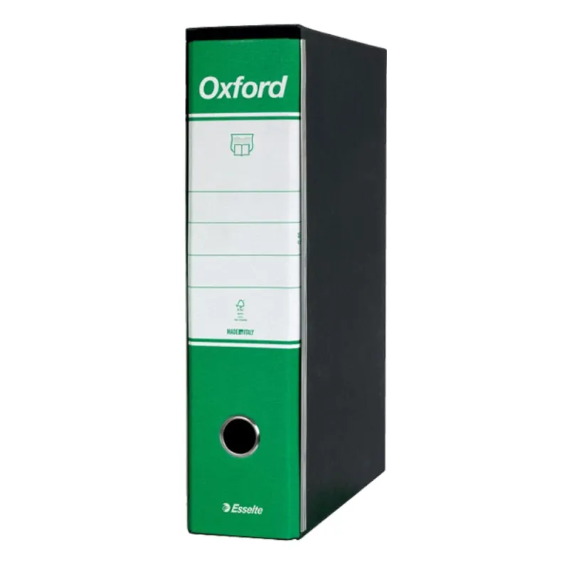 Esselte-Oxford-Registratore-Archivio-Dorso-8-cm-Colore-Verde-confezione-da-6