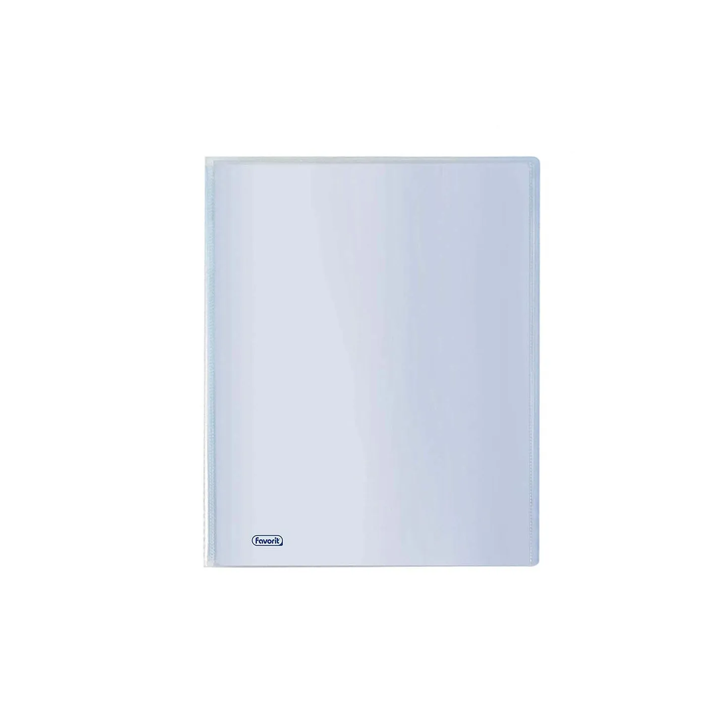 Portalistino-Favorit-Formato-A4-20-Buste-Trasparenti-Finitura-in-Buccia-d'Arancia-Colore-Trasparente