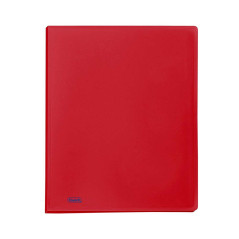 Portalistino-Favorit-Formato-A4-40-Buste-Trasparenti-Finitura-in-Buccia-d'Arancia-Colore-Rosso