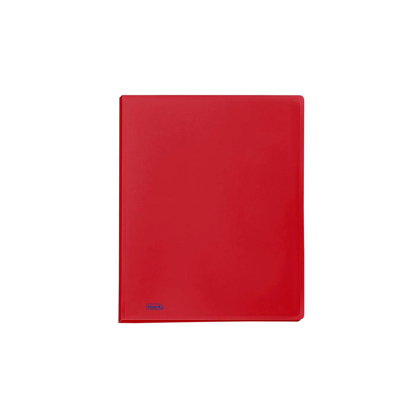Portalistino-Favorit-Formato-A4-40-Buste-Trasparenti-Finitura-in-Buccia-d'Arancia-Colore-Rosso