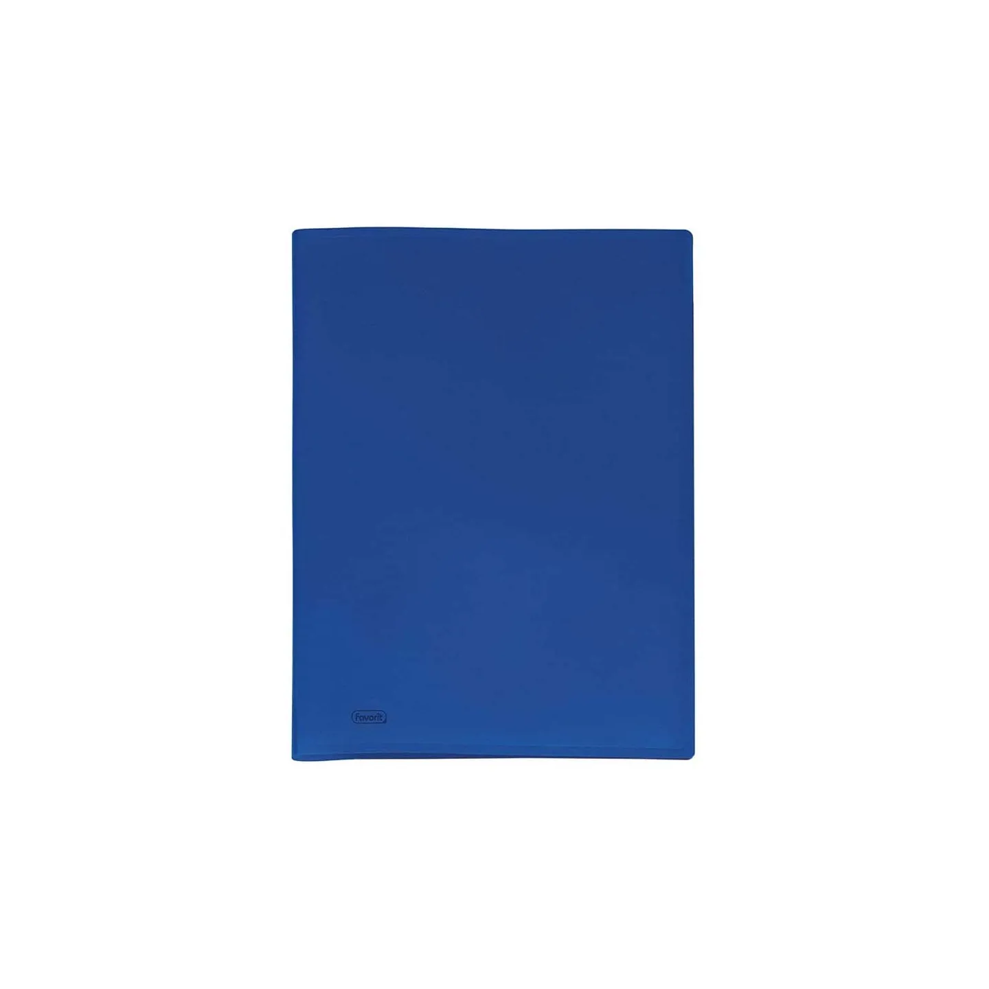 Portalistino-Favorit-Formato-A4-40-Buste-Trasparenti-Finitura-in-Buccia-d'Arancia-Colore-Blu