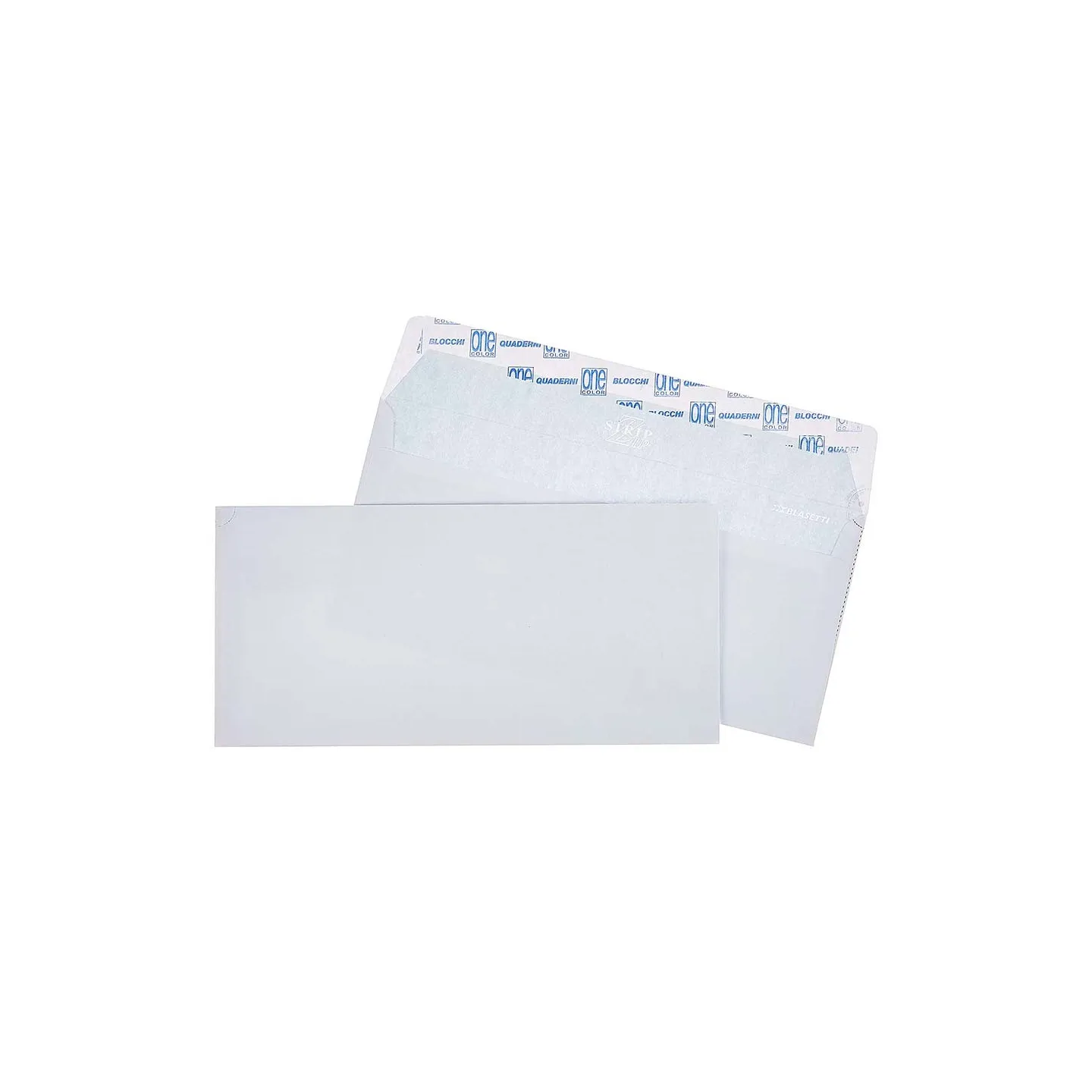Buste-Bianche-Blasetti-11x23-cm-Senza-Finestra-Autoadesiva-Confezione-da-25