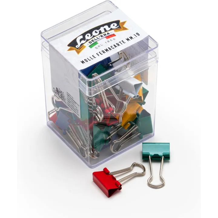 30 Molle Fermacarte Colorate Leone in Metallo misura 19mm