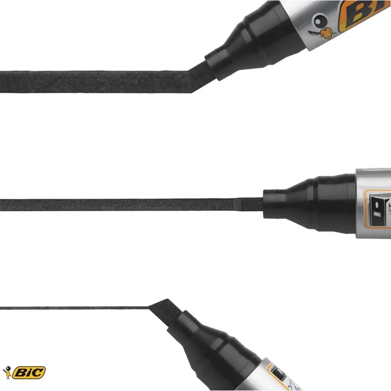 BIC-Marking-2300-Pennarello-Permanente-Colore-Blu-Punta-Resistente-37-55-mm-Confezione-da-12-Marcatori