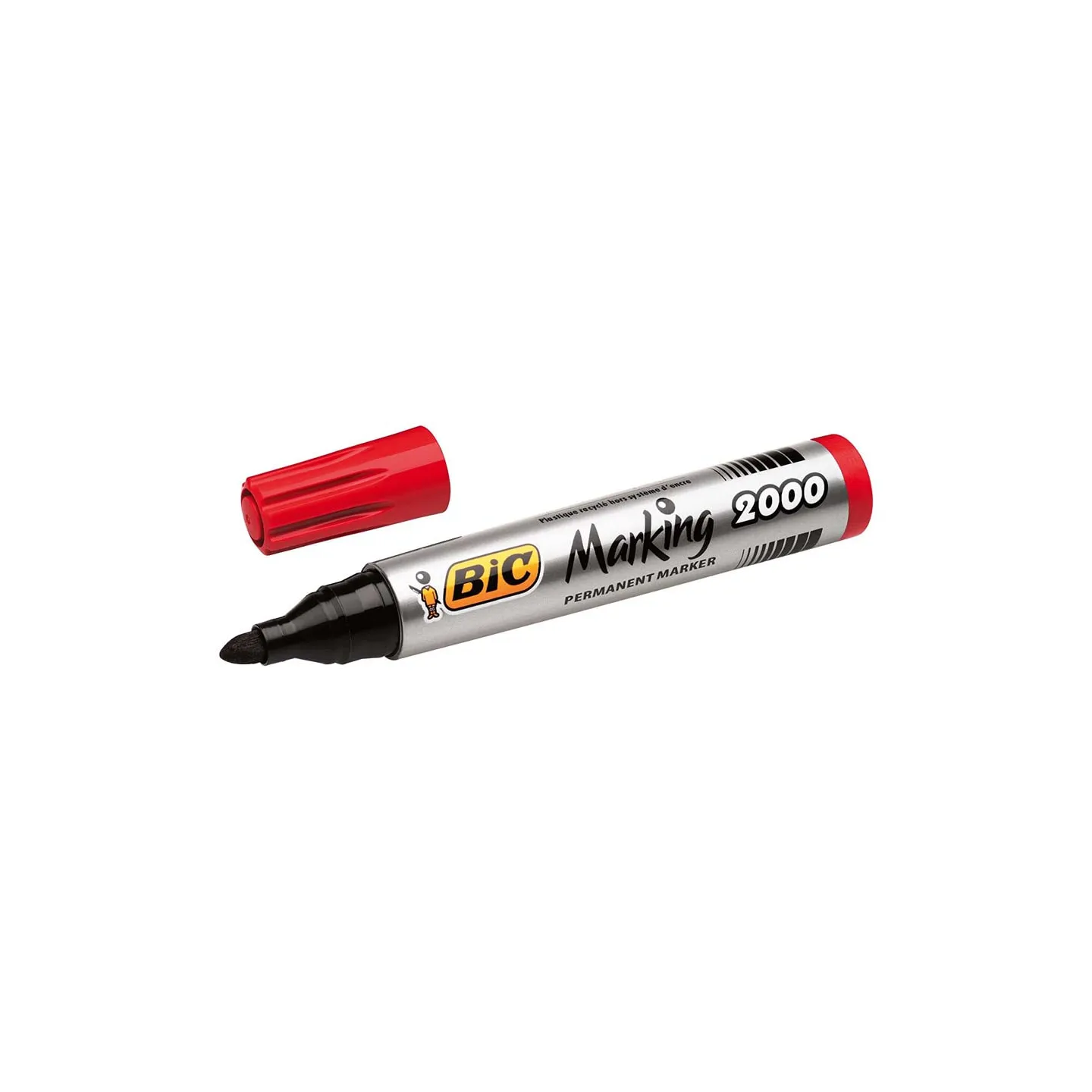 BIC-Marking-2000-Pennarelli-Indelebili-Colore-Rosso-Punta-Tonda-17-mm-Confezione-da-12-Marcatori