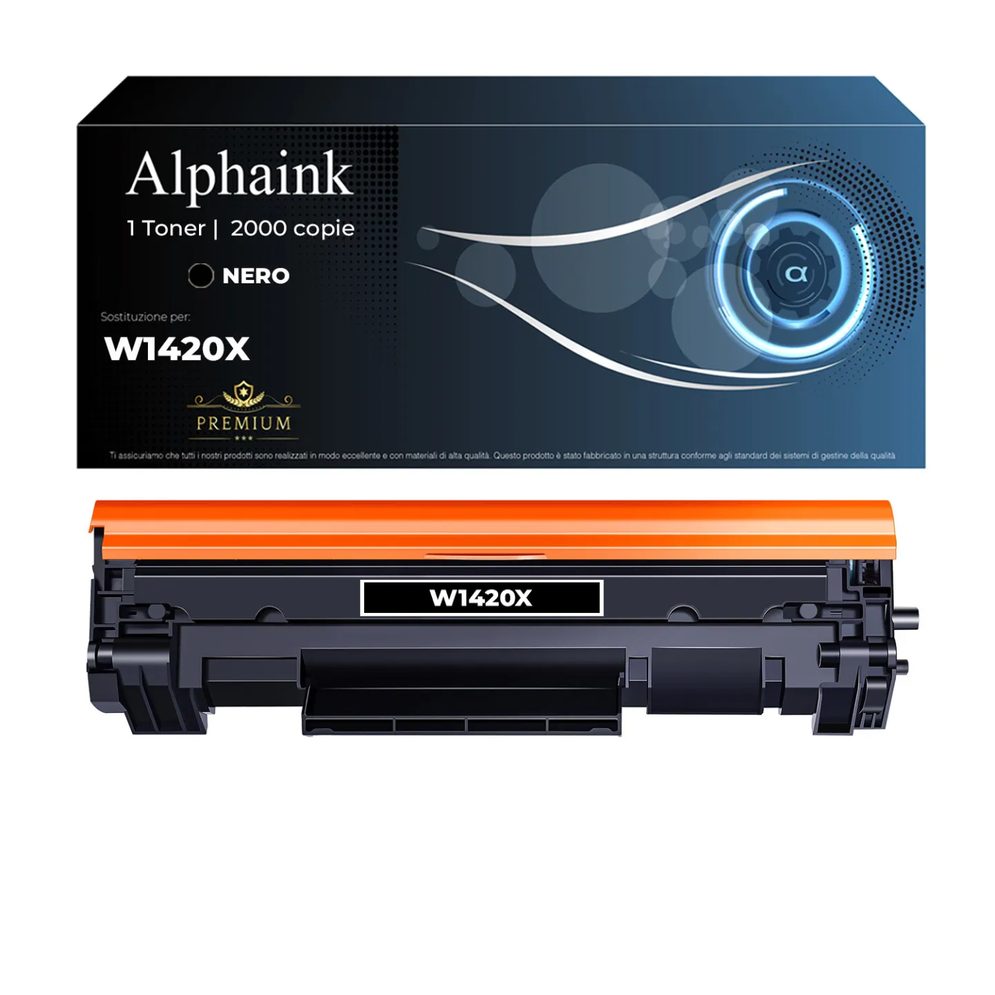Toner compatibile per HP  W1420XNOCHIP | Alphaink - Qualità e Risparmio