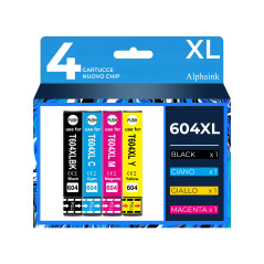 Offerta kit 4 Cartucce Epson T604XL Nero + Colore