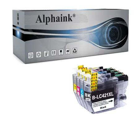 Acquista le Cartucce Kit 4 Brother LC-421XL di Alphaink