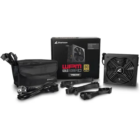 Sharkoon WPM Gold Zero 750W – Alimentatore Semi Modulare 80 Plus Gold