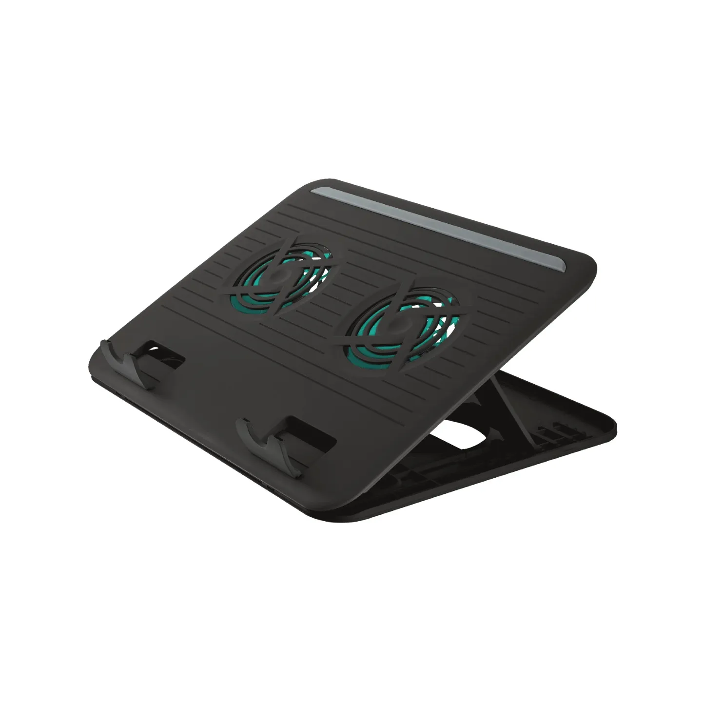 Base di raffreddamento USB Trust Cyclone per laptop fino a 16" - 2 ventole silenziose - 8 posizioni regolabili - Colore ner