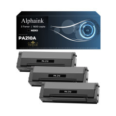 3 Toner Pantum PA-210A CON CHIP nero compatibile