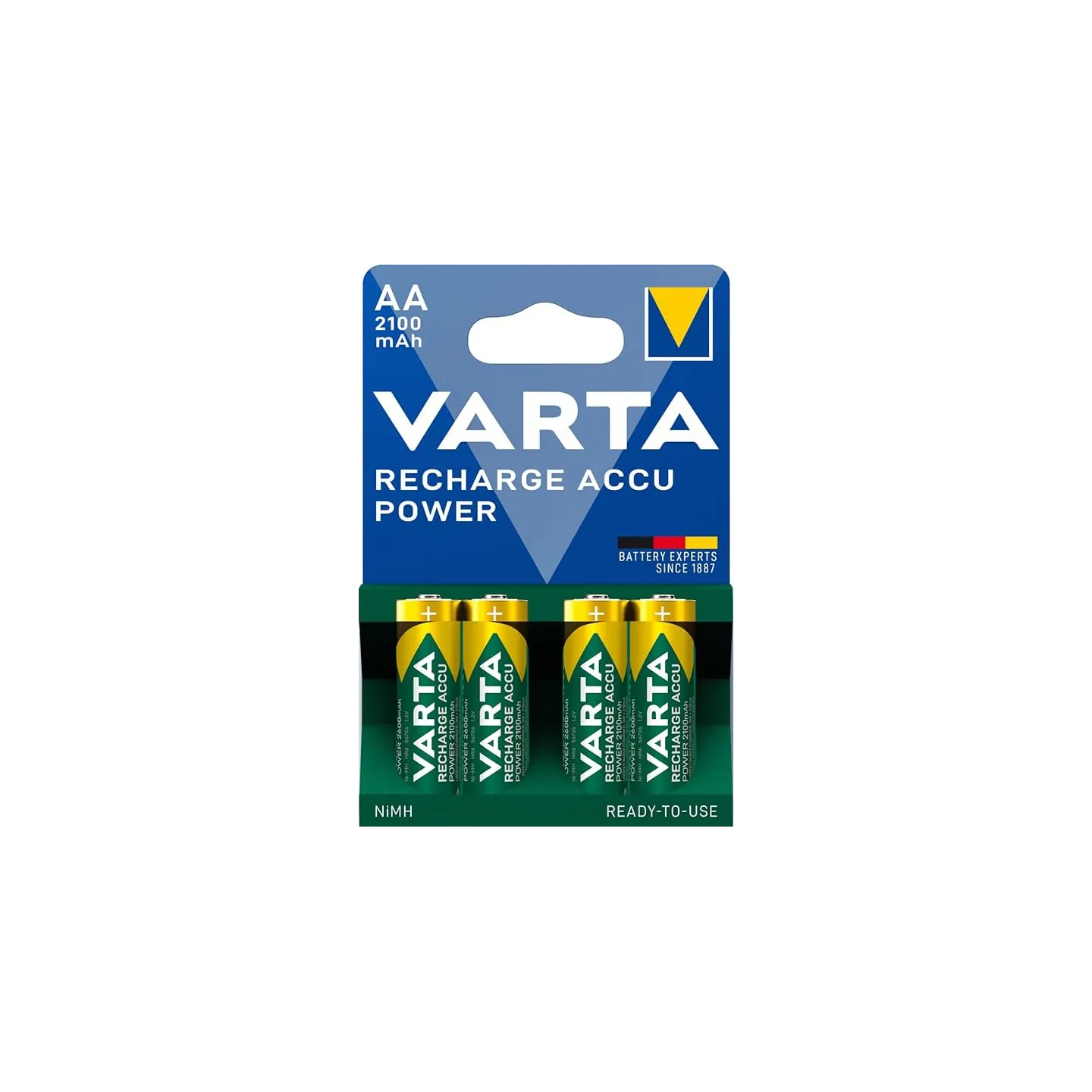Batteria-Ricaricabile-Stilo-AA-Nichel-Metallo-Idruro-NiMH-1,2v-4pz-2100mAh