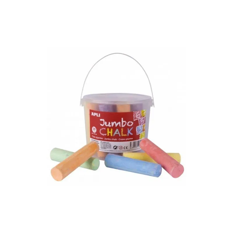 Apli-Kids-Scatola-Gessi-Rotondi-in-Colori-Assortiti