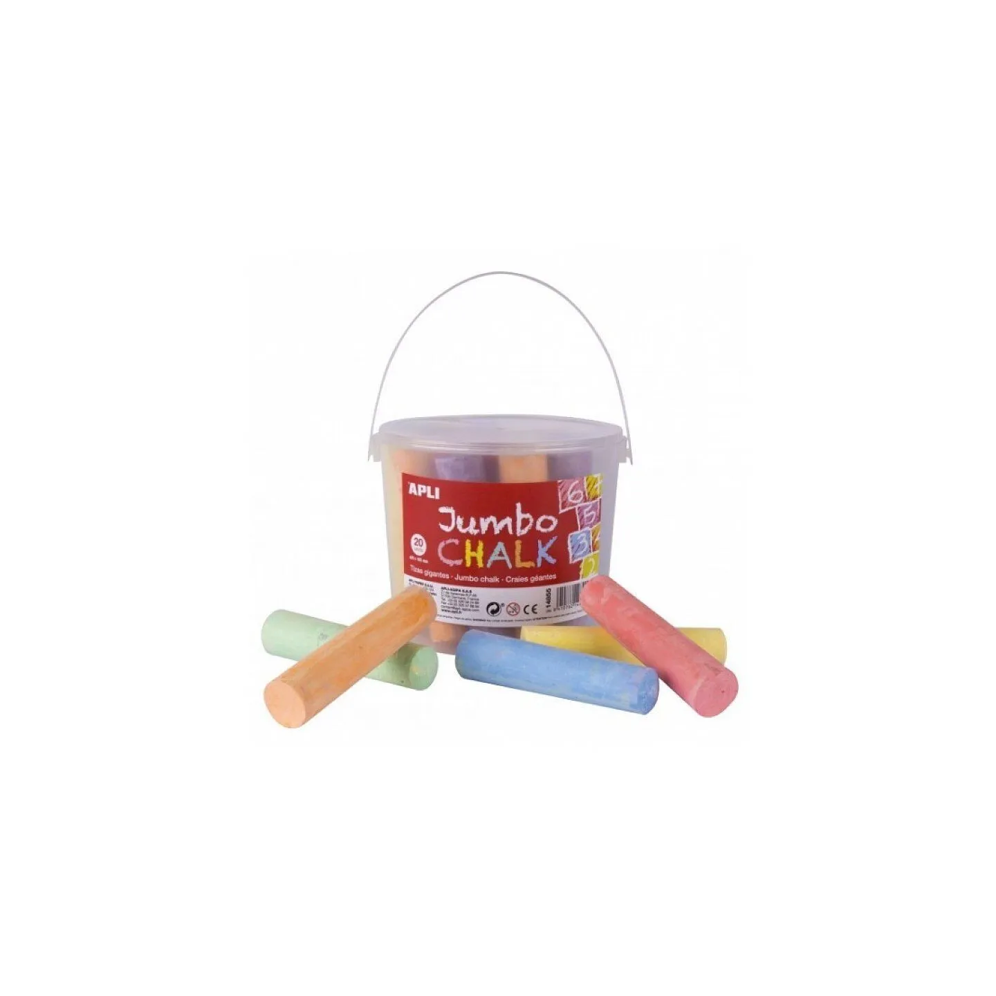Apli-Kids-Scatola-Gessi-Rotondi-in-Colori-Assortiti