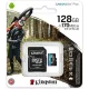 MicroSD Kingston 128GB MSDXC 170MB/s V30 – Alta Velocità