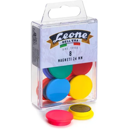 Bottoni-Magnetici-Leone-Diametro-24mm-colori-assortiti