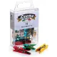 10 Mini Mollette in Plastica con Colori Metallizzati - Scatola Appendibile - Leone Dell'Era Made in Italy