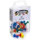 25 Spilli con torretta colorata "Push Pins" (mm. 1,15 x 23) - Scatola appendibile - Leone Dell'Era Made in Italy
