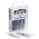 25 Fermagli Zincati Leone Dell'Era N°5 - mm. 49 - Scatola appendibile - Made in Italy