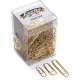 125 gr. (ca. 175 pz.) Fermagli Ottonati Leone Dell'Era "Gran Mix" dimensioni miste N. 2-4-5 - Barattolo trasparente -