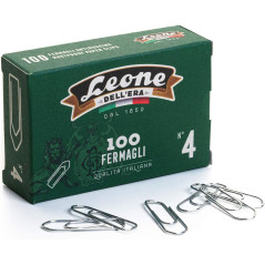 Leone dell'Era Fermagli Zincati da 32 mm, Confezione da 100 Pezzi