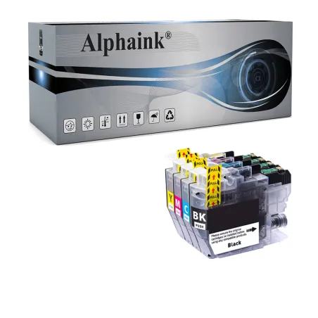 Acquista il Kit 4 Cartucce Brother LC-426 Nero + Colore di Alphaink
