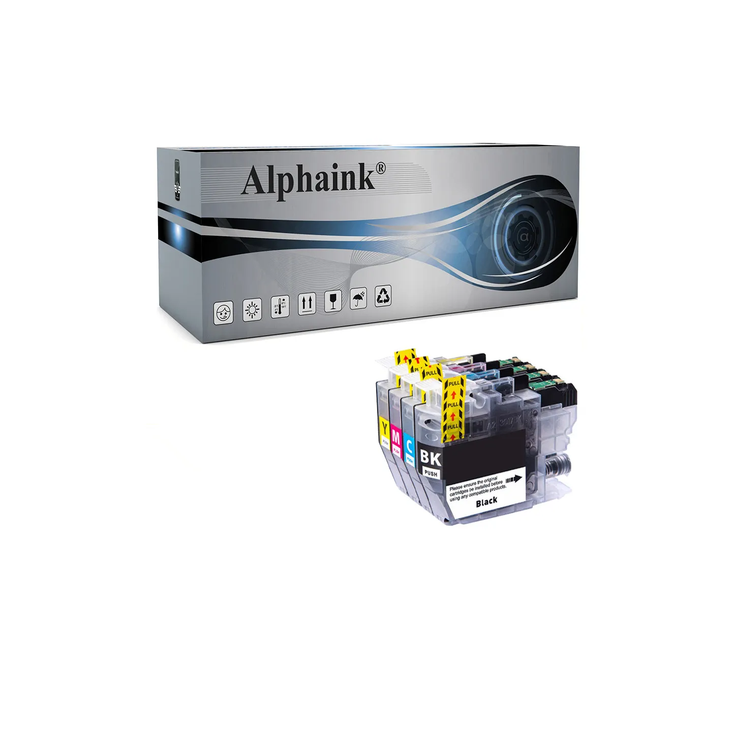 Acquista il Kit 4 Cartucce Brother LC-426 Nero + Colore di Alphaink
