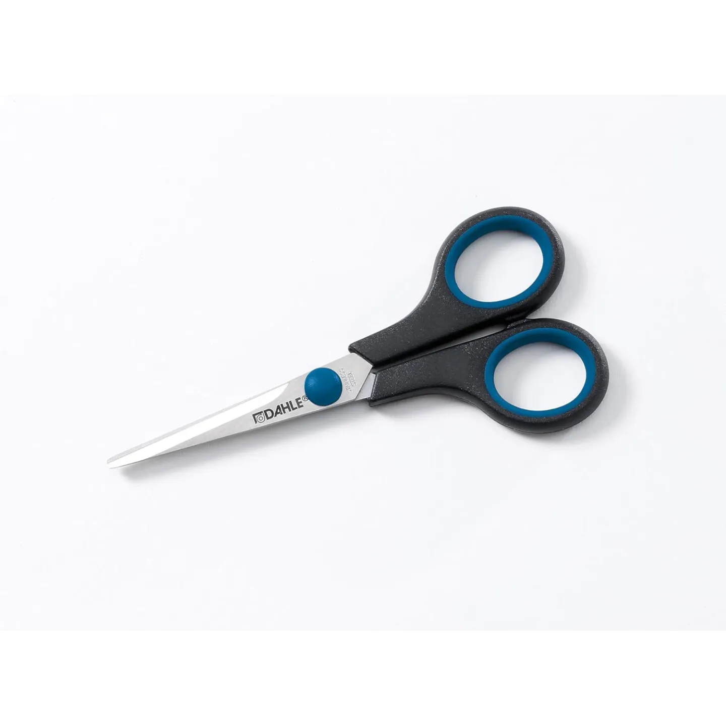 Forbici da Ufficio Dahle 54405 in Acciaio Temperato con Manico Comodo 14 cm - Lame Affilate - Manici Rivestiti in Gomma