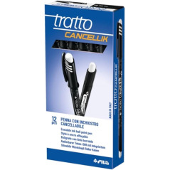 Penna-a-Sfera-Cancellabile-Tratto-Cancellik--1mm-Confezione-da-12-Nero