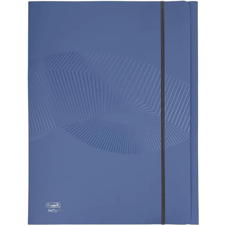 Favorit Cartella 3 Lembi con Elastico Osmose, 24 x 33 Cm, Dorso 0-1 Cm, Polipropilene Opaco Riciclato, Certificazione Blu Angel,