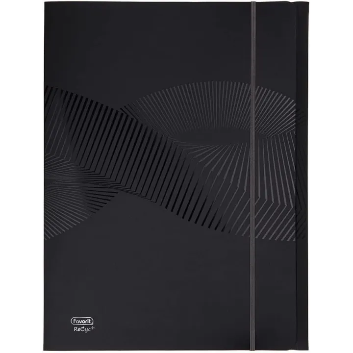 Favorit Cartella 3 Lembi con Elastico Osmose, 24 x 33 Cm, Dorso 0-1 Cm, Polipropilene Opaco Riciclato, Certificazione Blu Angel,