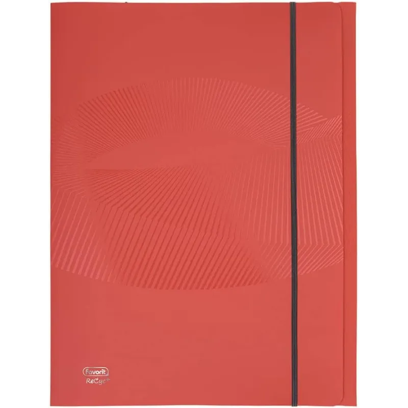 Favorit Cartella 3 Lembi con Elastico Osmose, 24 x 33 Cm, Dorso 0-1 Cm, Polipropilene Opaco Riciclato, Certificazione Blu Angel,