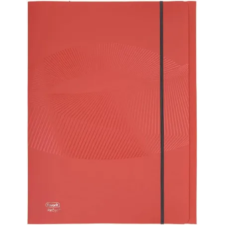 Favorit Cartella 3 Lembi con Elastico Osmose, 24 x 33 Cm, Dorso 0-1 Cm, Polipropilene Opaco Riciclato, Certificazione Blu Angel,