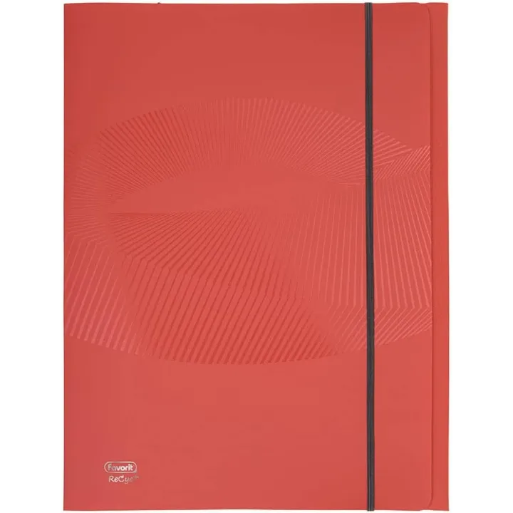 Favorit Cartella 3 Lembi con Elastico Osmose, 24 x 33 Cm, Dorso 0-1 Cm, Polipropilene Opaco Riciclato, Certificazione Blu Angel,