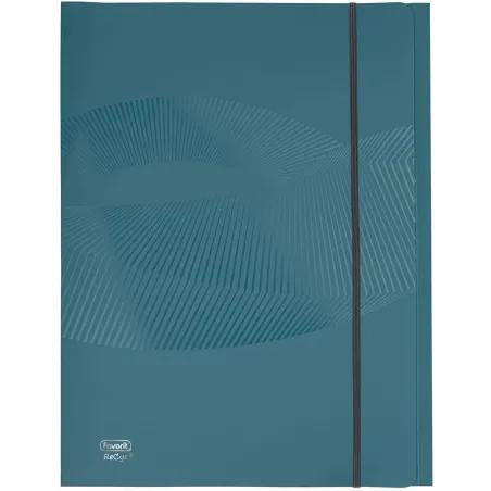 Favorit Cartella 3 Lembi con Elastico Osmose, 24 x 33 Cm, Dorso 0-1 Cm, Polipropilene Opaco Riciclato, Certificazione Blu Angel,