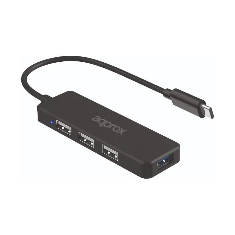 Hub USB-C - 3x USB 2.0 e 1x USB 3.0 - Velocità fino a 5 Gbit/s