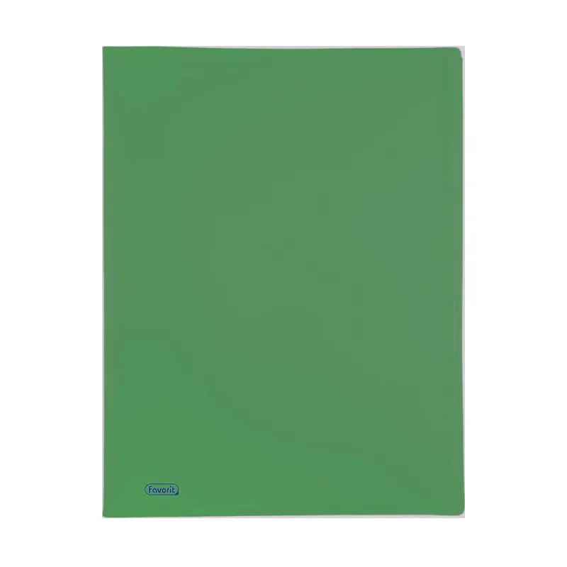 Portalistino-Favorit-Formato-A4-40-Buste-Trasparenti-Finitura-in-Buccia-d'Arancia-Colore-Verde