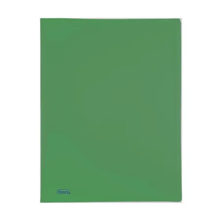 Portalistino-Favorit-Formato-A4-40-Buste-Trasparenti-Finitura-in-Buccia-d'Arancia-Colore-Verde