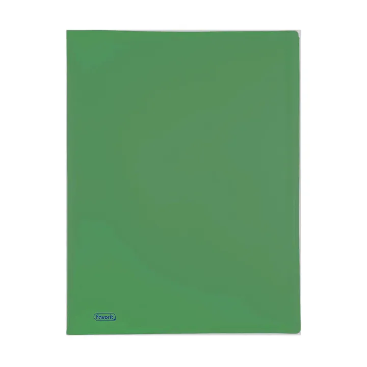 Portalistino-Favorit-Formato-A4-40-Buste-Trasparenti-Finitura-in-Buccia-d'Arancia-Colore-Verde