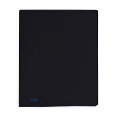 Portalistino-Favorit-Formato-A4-40-Buste-Trasparenti-Finitura-in-Buccia-d'Arancia-Colore-Nero