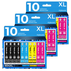 Offerta kit 30 Cartucce Epson T604XL Nero + Colore