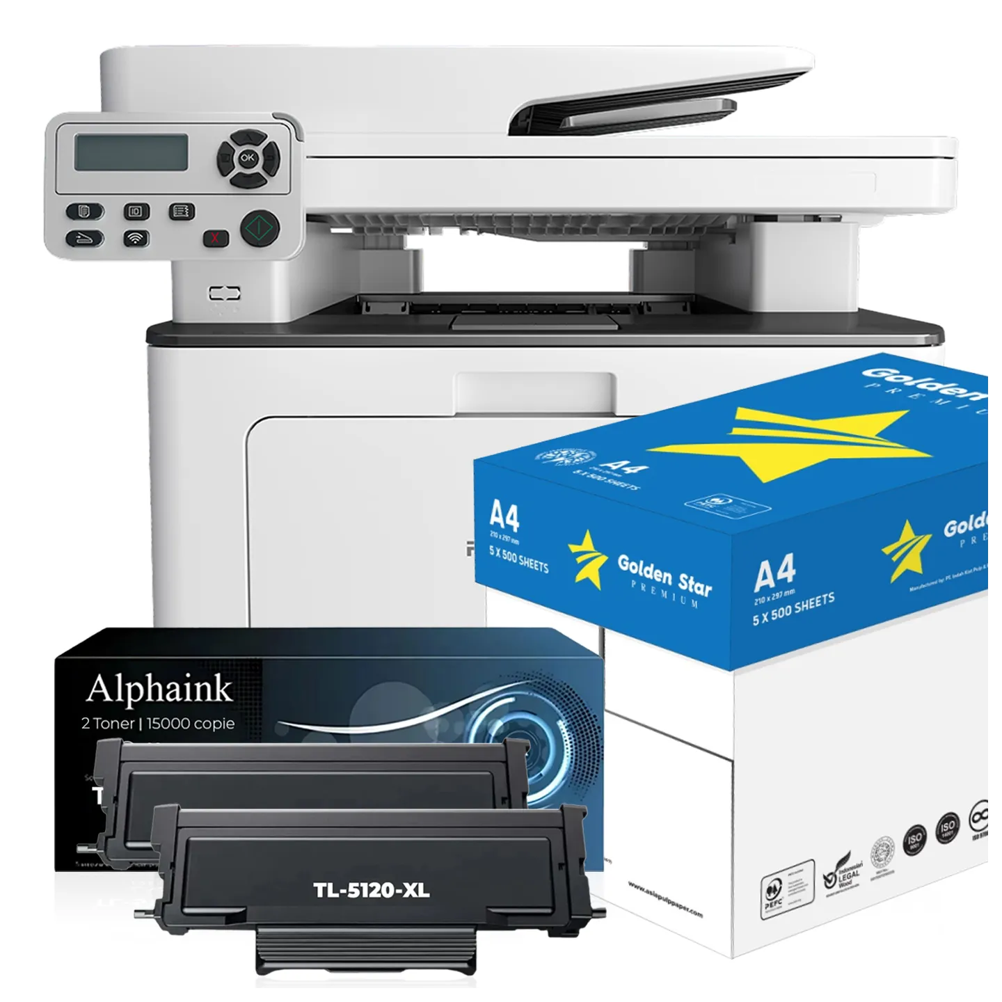 Pantum BM5100ADW + 2 Toner + 5 Risme Carta | Alphaink