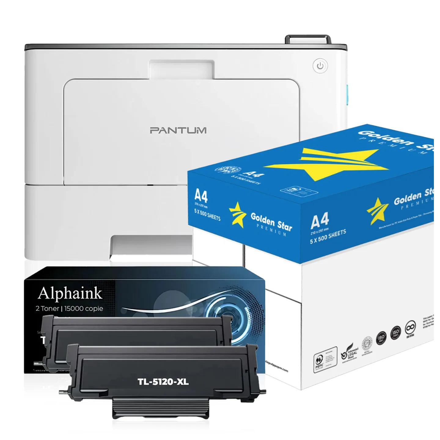 Pantum BP5100DW + 2 Toner + 5 Risme Carta | Alphaink