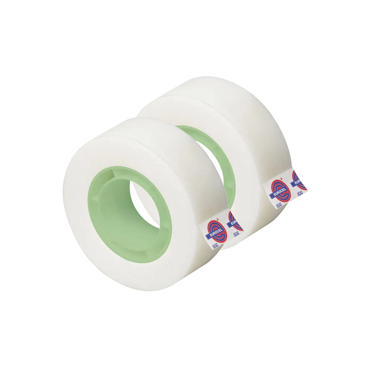 Nastro-Adesivo-Eurocel-Trasparente-Invisibile-Scrivibile-19-mm-x-33-metri-Pack-2-Rotoli